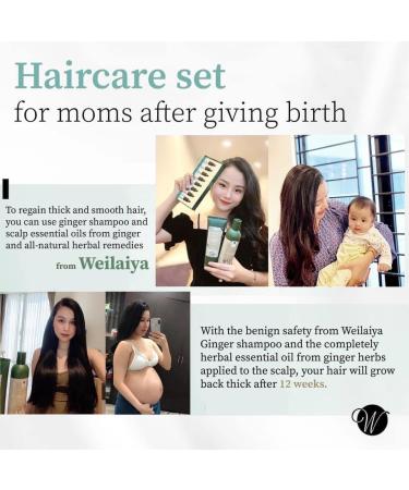 Weilaiya Ginger Prevent Hair Loss Shampoo & Conditioner Set - 400mL & 250mL | International Shipping Available - Buy Online on GoSupps.com