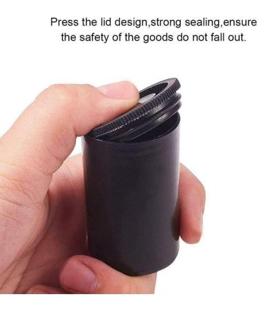 Buy SUNFUA 20pcs Black Plastic Canisters - Ideal for Scientific Activities Small Storage & Treasure Hunting - Durable Film Canisters with Lid - Buy Online on GoSupps.com