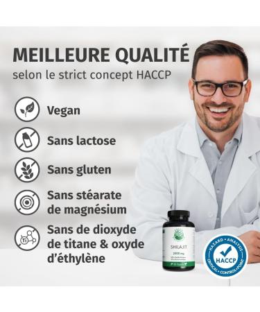 Shilajit 40.000 mg (extrait 20:1) - G lules Himalaya originales contenant 50% d'acide fulvique et 12% d'acide humique 180 g lules (3 mois) V g talien et test en laboratoire Green Naturals  - Buy Online on GoSupps.com
