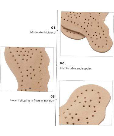 FOMIYES Non-Slip Stickers & Leather Insole Inserts - 4 Pairs Shoe Cushions & Foot Pads for Comfort | Ideal Sandal & Heel Accessories - Buy Online on GoSupps.com