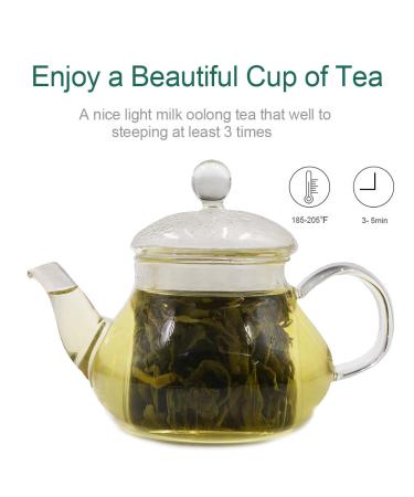 FullChea Milk Oolong Tea - Taiwan High Mountain Jin Xuan Oolong - Milky & Silky Aroma - Health Tea - 4oz/113g - Buy Online on GoSupps.com