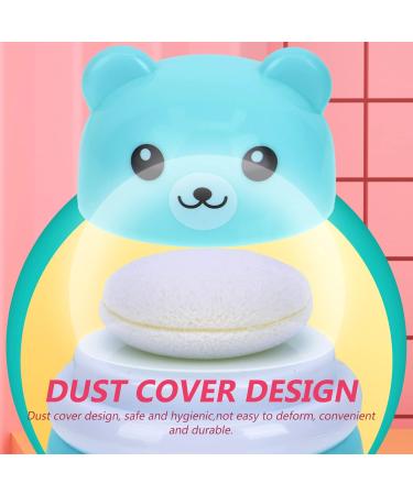 Didiseaon powder puff box baby powder containers simple talcum powder container setting powder triangle puff body powder puff and container mini powder Puffs pill box travel synthetic sponge 10X7CM Blue - Buy Online on GoSupps.com