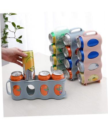 Alipis 2pcs 4 Holder Plastic Refrigerator Hand Can Storage Section Pull Beverage Green Type Organizer Green 10.5X30CM - Buy Online on GoSupps.com
