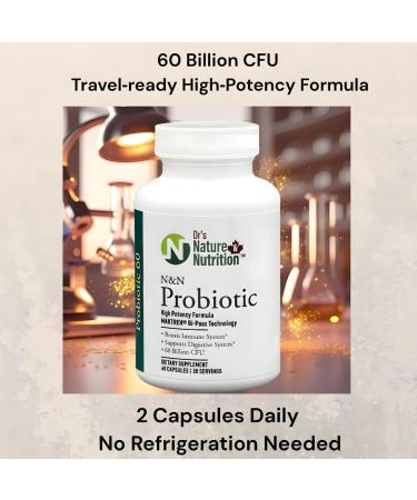 Dr's Nature & Nutrition Probiotic 60 Billion CFU Several Clinically Studied Strains Digestive & Immune Support 60 Veggie Capsules - Buy Online on GoSupps.com