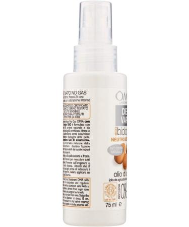 Omia Deo Vapo Eco bio moisturizing with argan oil anti-odor deodorant without aluminum salts and gases freshness for 24 hours deodorant for men and women dermatologically tested - 75 ml - Buy Online on GoSupps.com