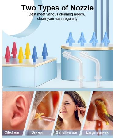 Electric Ear Wax Removal Kit - 3 Wash Modes, Safe & Effective Flush System - 21-Piece Set - Buy Online on GoSupps.com