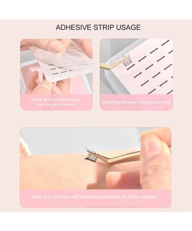 144 Self Adhesive Lash Strips Waterproof Reusable No Glue Allergy-Free | Strong Hold Fake Eyelash Tape | Easy Removal - Buy Online on GoSupps.com