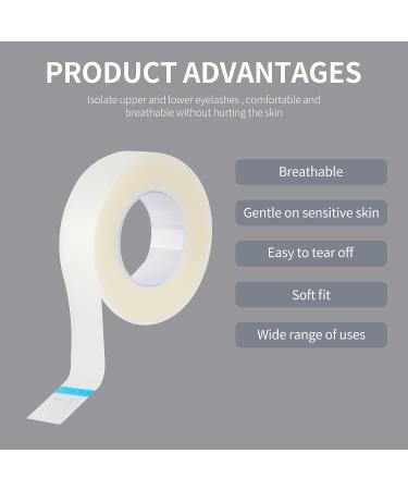 25 PCS Eyelash Extension Tape Adhesive Fabric | Under Eye Tape for Individual Lash Extensions | Breathable Micropore Medical Tape | 1/2''x10 Yards | Assorted Colors - Buy Online on GoSupps.com