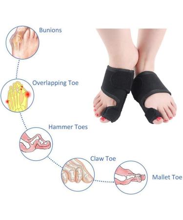 Unisex Hallux Valgus Correction - Foot Pain Relief Big Toe Cyst Treatment (2pcs) | International Shipping Available - Buy Online on GoSupps.com