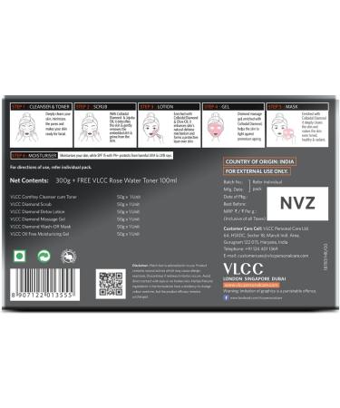 VLCC Professional Saloon Series Diamond Polishing Facial Kit - Best for Radiant Skin | International Shipping Available - Buy Online on GoSupps.com