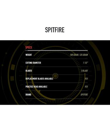 New Archery Products Spitfire 3-Blade 125 Grain Front-Deploying Mechanical Broadhead - Durable & Precise Bowhunting Broadhead (3 Pack) - Buy Online on GoSupps.com