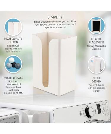 HASPINH Magnetic Dryer Sheet Holder & Organizer - Beige | Laundry Room Storage Container - Buy Online on GoSupps.com