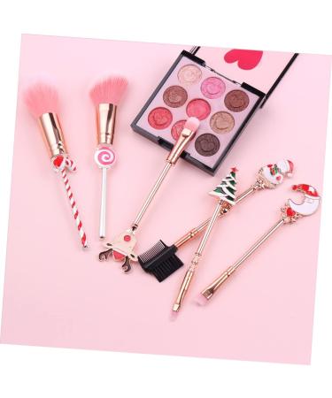FOMIYES 7 Makeup Facial Accessories Eyeshadow Powder Brush Christmas Xmas Make up Cosmetic Face Mini Brush Multifunctional Brush Elder Candy - Buy Online on GoSupps.com