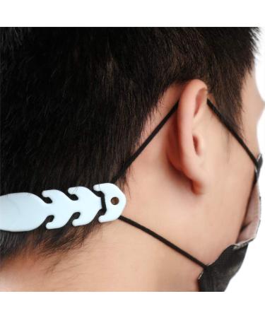 Comfortable PPE Ear Saver Hooks - Adjustable Face Extender Strap for Ear Pain Relief (Sky Blue) | International Shipping Available - Buy Online on GoSupps.com