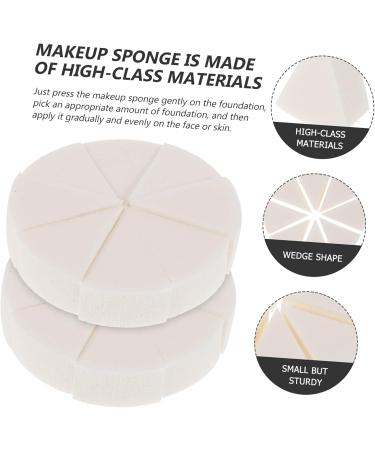 FRCOLOR 4 Sets Triangular Sponge Puff Facial Sponges Makeup Sponge Wedges Mineral Foundation Powder Latex Sponge Puff Powder Puffs for Face Powder White Mini Emulsion Girl Dry Puff - Buy Online on GoSupps.com