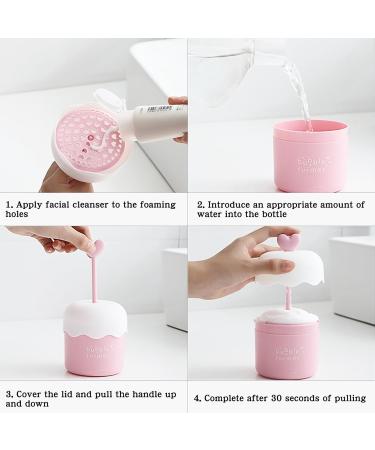 Buy Face Cleanser Bubbler Foam | Gentle Deep Cleaning Bubble Maker Device - Perfect for Washing | Pink Edition - Buy Online on GoSupps.com