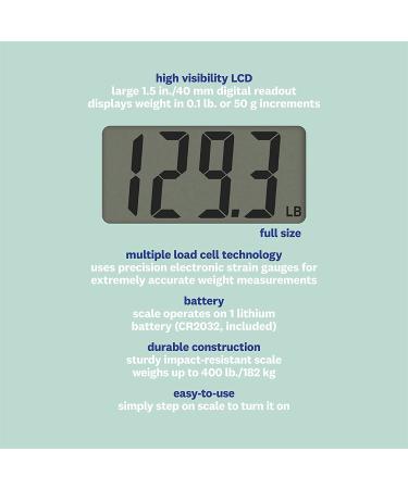 Weight Watchers by Conair Digital Glass Bathroom Scale 400 Lbs. Capacity - Buy Online on GoSupps.com