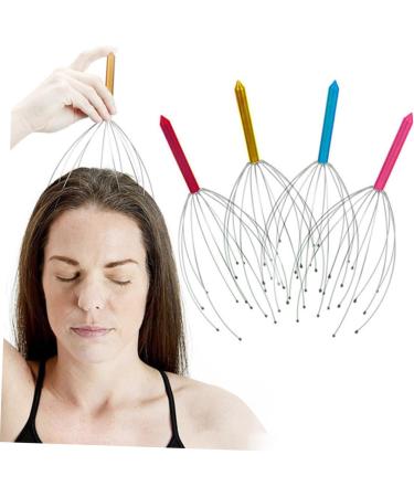 Clispeed 12 pcs Head Massager - Therapeutic Scalp Massage Tool Claw - Metal Office Scraper for Deep Relaxation & Stress Relief - Buy Online on GoSupps.com