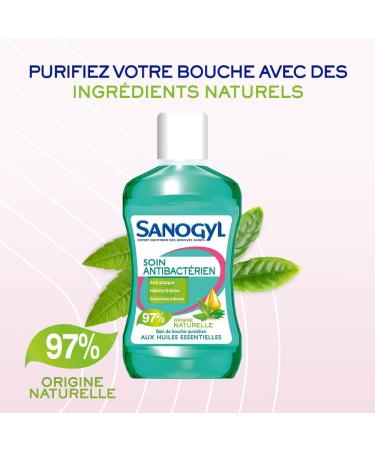 Sanogyl SANOGYL Antibacterial Mouthwash 500 ml Pack of 4 - Buy Online on GoSupps.com