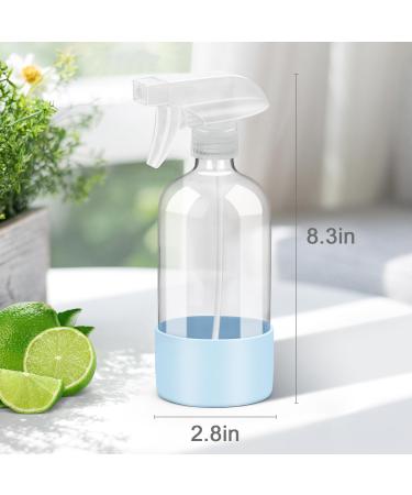 Rionisor Glass Spray Bottles with Silicone Sleeve Protection Empty 16 oz Refiilable Containers Reusable Spray Bottles with Adjustable Nozzle for Hair Cleaning Solutions Essential Oils 1 Pack Blue - Buy Online on GoSupps.com