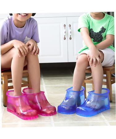 SKISUNO 1 Pair Foot Bath Shoes Foot Bath Bucket Foot Soak Boots Foot Soaking Thermal Bath Shoes Shoe Slipper Foot Bathing Shoes Mitaine Foot Spa Bucket Para Man Warm Shoes Pvc Hot Pressing 26.3x11cm Rosy - Buy Online on GoSupps.com