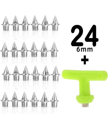 Replacement Athletics Spikes - Eatzhletik Spike Nails & Thorns for Cross Running | 6mm Conical | 24 Units - Buy Online on GoSupps.com