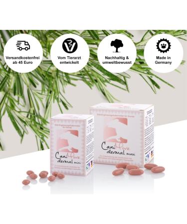 CaniMove Double Pack Dermal Mini (200 Capsules) - Supplementary Feed for Small Dogs | Healthy Skin & Shiny Coat - International Shipping Available - Buy Online on GoSupps.com