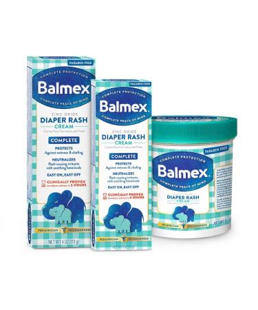 Balmex Zinc Oxide Diaper Rash Cream Advanced Formula - 2 oz (Pack of 3) | Best for Baby's Skin Protection - Buy Online on GoSupps.com