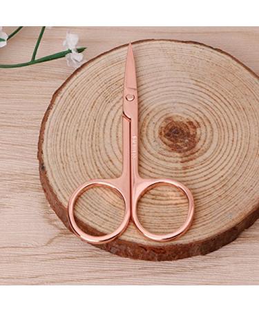 Thobu Stainless Steel Makeup Eyebrow Hair Eyelash Remover Trimmer Scissors Cutter Rose Gold - Precision Beauty Tool - Buy Online on GoSupps.com