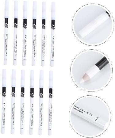 HAPINARY 48 Pcs Eyeliner Pencil Sweat Resistant Liquid Eyeliner Liquid Eyeshadow White Marker Pen Wooden Pole - Buy Online on GoSupps.com