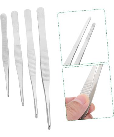 Plafope 4-Part Pink Eyelash Extension Tweezers Set - Stainless Steel Precision Tools for Perfect Eyelashes & Garden Tasks - Buy Online on GoSupps.com