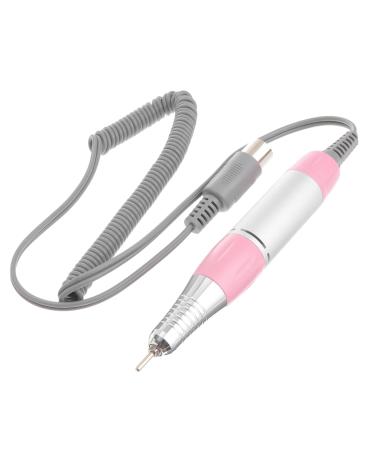 minkissy Professional Nail Drill Handle Low Noise Nail Drill Handle Power Tools Nail Tools Electric Nail Drill Handpiece Low Vibration Nail File Nail Drill Pen Nail Accessories Cordless Set medium Pink