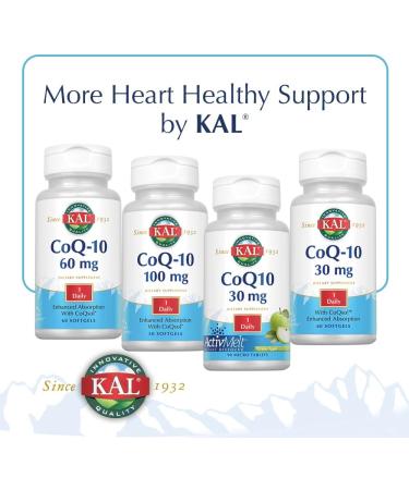 KAL Beyond Red Yeast Rice | Clinical Formula with B Vitamins Guggul Artichoke L-Arginine HCl 60 Tablets - Buy Online on GoSupps.com