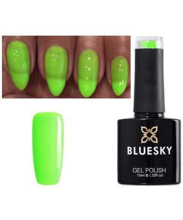 Bluesky Neon Lime Green Nail Gel Polish NEON 20 UV LED Soak Off 10ml
