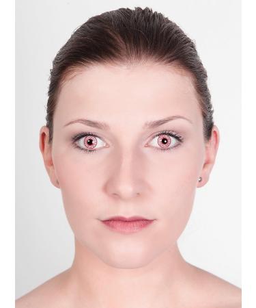 Buy Bloodshot Contact Lens - 3-Month Colored Motif - -2.0 Dioptria for Halloween & Parties - 1 Piece - Buy Online on GoSupps.com