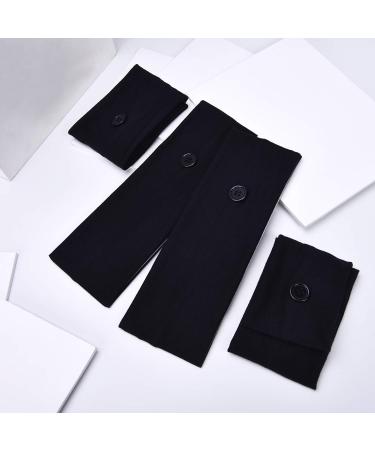 6-Piece Black Button Headband Set for Nurses & Doctors - Elastic Hair Band for Ears Protection and Face Cover Holder by WILLBOND - Buy Online on GoSupps.com