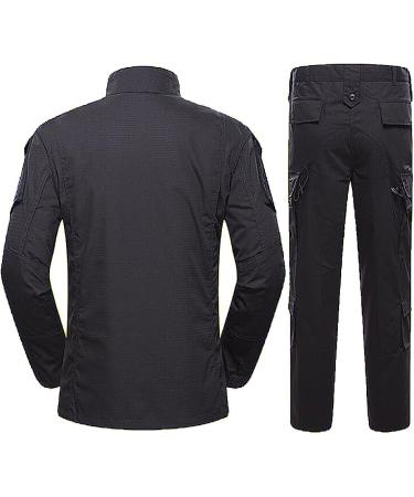 Men's Tactical BDU Combat Uniform Jacket & Pants Set - Black, XX-Large - Buy Online on GoSupps.com