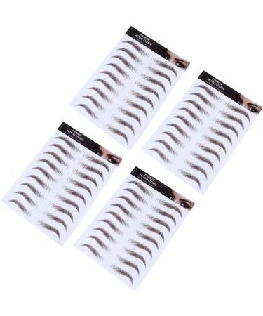 FRCOLOR 12 Pcs Eyebrow Stickers Waterproof Makeup Hair Eyebrows Brown Eyebrow Stencils Water Proof Applique - Buy Online on GoSupps.com