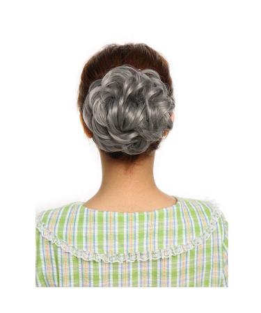 Tess Dark Gray Hair Tie for Thick Updos | Affordable 40g Hair Extensions for Women - Buy Online on GoSupps.com