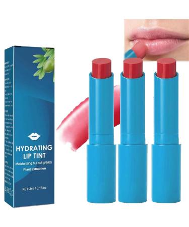 2024 Tinted Lip Balm Nutritious Moisturizing Lip Balm Long Lasting Waterproof Hydrating Lip Gloss Natural Ingredients Moisturizing Lip Tint for Dry Chapped Lips