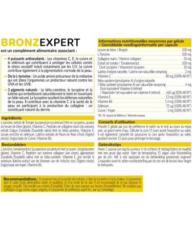 Nutriexpert - BRONZ EXPERT SELF-TANNING - Activates and prolongs tanning - Supports the skin's natural defenses - Protects your skin from free radicals that cause cellular aging - Buy Online on GoSupps.com