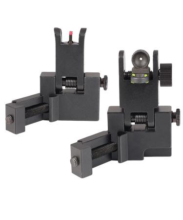 Flip Metal Collimator 45Front and Rear Collimator is Applicable to Picatinny&Weaver Track Iron Sights Tool-Green&Red Dot