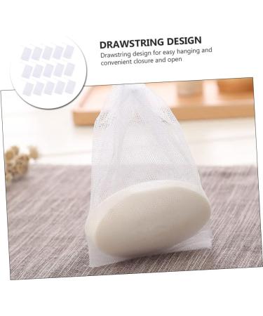 Mikinona 100 Pcs Soap Foam Net Body Bar Soap Exfoliating Soap Pouch Loofah Soap White or - Buy Online on GoSupps.com