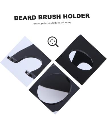 HAPINARY Acrylic Stand Brush Holder | Men's Beard Brush Stand & Razor Organizer | Ideal Gift for Grooming - Buy Online on GoSupps.com