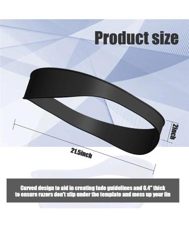Yolispa 2 Pieces Silicone Hair Bands Hair Trimming Guide for Men Hair Cutting Tool - Buy Online on GoSupps.com