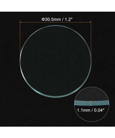 Buy Sourcing Map 6pcs Watch Replacement Parts - 30.5mm Clear Round Lens Flat Glass for International Shipping - Buy Online on GoSupps.com