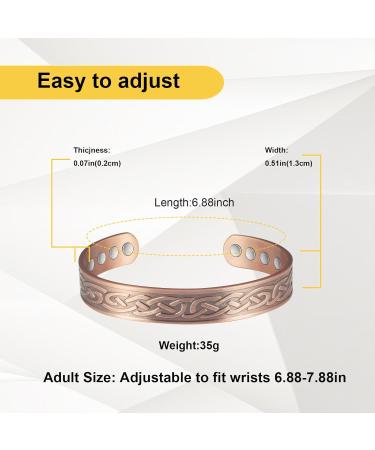 Shop Copper Bracelets for Men & Women - Vintage Adjustable Magnetic Jewelry | Pure Copper | International Shipping - Buy Online on GoSupps.com