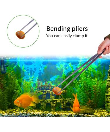 Firesteed 2 Pack Aquarium Tweezers Set - 15 Inch Stainless Steel Straight and Curved Tweezers for Fish Tank Plants and Reptile Feeding - Buy Online on GoSupps.com