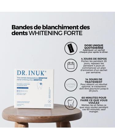 PROFESSIONAL SENSITIVE Teeth Whitening Strips - 14 Gentle Teeth Whitening Applications Peroxide and Acid Free - Made in Spain - Reduces up to 6 Shades in 4 Weeks - Buy Online on GoSupps.com