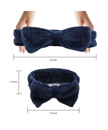 Merkaunis 42 Pcs Cute Bow Hair Band Set - Adjustable Fluffy Headbands for Skincare, Shower, Yoga - Perfect Women and Girls Gift - Buy Online on GoSupps.com